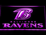 Baltimore Ravens (3) LED Neon Sign USB - Purple - TheLedHeroes