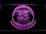 2nd Battalion 4th Marines LED Neon Sign USB - Purple - TheLedHeroes