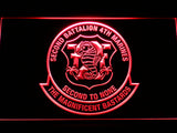 FREE 2nd Battalion 4th Marines LED Sign - Red - TheLedHeroes