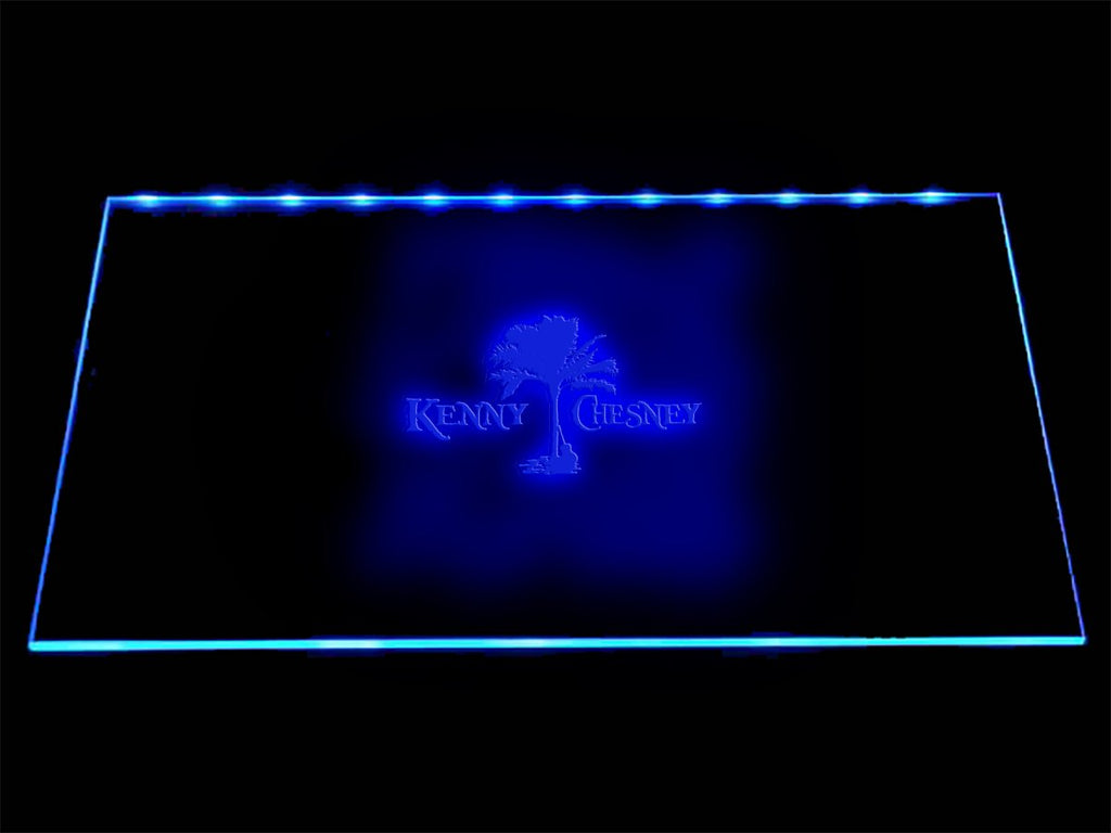 Kenny Chesney LED Neon Sign Electrical - Blue - TheLedHeroes
