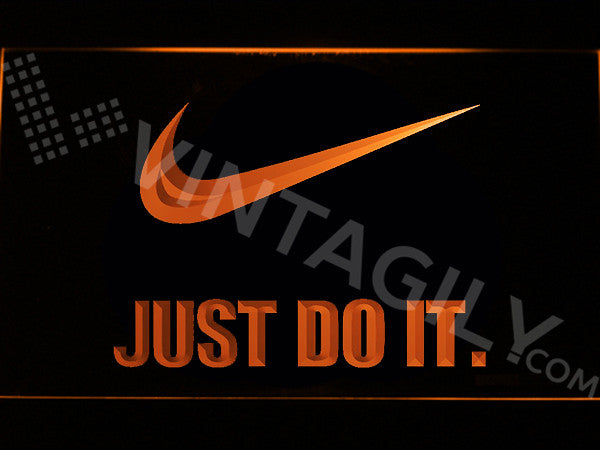 FREE Nike Just do it LED Sign - Orange - TheLedHeroes