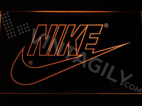 Nike 2 LED Neon Sign USB - Orange - TheLedHeroes