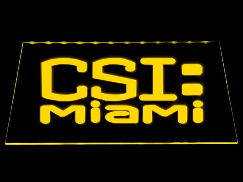 CSI: Miami LED Neon Sign USB - Yellow - TheLedHeroes