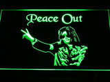 FREE Michael Jackson Peace Out LED Sign - Green - TheLedHeroes