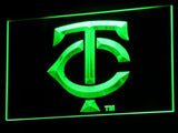 Minnesota Twins (3) LED Neon Sign Electrical - Green - TheLedHeroes