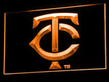 Minnesota Twins (3) LED Neon Sign USB - Orange - TheLedHeroes