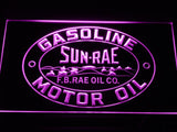 Sun-Rae Gasoline Motor Oil LED Neon Sign USB - Purple - TheLedHeroes