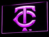 Minnesota Twins (3) LED Neon Sign USB - Purple - TheLedHeroes