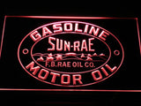 Sun-Rae Gasoline Motor Oil LED Neon Sign USB - Red - TheLedHeroes