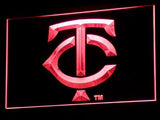 Minnesota Twins (3) LED Neon Sign USB - Red - TheLedHeroes