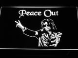 FREE Michael Jackson Peace Out LED Sign - White - TheLedHeroes
