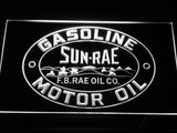 Sun-Rae Gasoline Motor Oil LED Neon Sign USB - White - TheLedHeroes