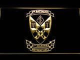 2nd Battalion 5th Marines LED Neon Sign USB - Yellow - TheLedHeroes