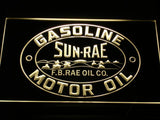 Sun-Rae Gasoline Motor Oil LED Neon Sign Electrical - Yellow - TheLedHeroes
