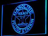 Texaco Gasoline Filling Station LED Neon Sign USB - Blue - TheLedHeroes