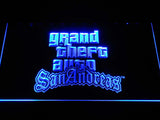 Grand Theft Auto San Andreas LED Neon Sign USB - Blue - TheLedHeroes