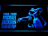 Michael Jackson 1958-2009 LED Neon Sign USB - Blue - TheLedHeroes