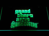 Grand Theft Auto San Andreas LED Neon Sign USB - Green - TheLedHeroes