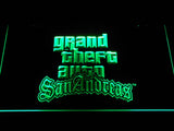 Grand Theft Auto San Andreas LED Neon Sign Electrical - Green - TheLedHeroes