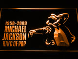 FREE Michael Jackson 1958-2009 LED Sign - Orange - TheLedHeroes