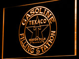 FREE Texaco Gasoline Filling Station LED Sign - Orange - TheLedHeroes
