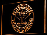 Texaco Gasoline Filling Station LED Neon Sign USB - Orange - TheLedHeroes