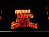 Grand Theft Auto San Andreas LED Neon Sign USB - Orange - TheLedHeroes