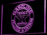 Texaco Gasoline Filling Station LED Neon Sign USB - Purple - TheLedHeroes