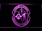 2nd Battalion 6th Marines LED Neon Sign USB - Purple - TheLedHeroes