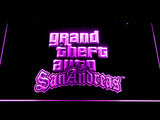 Grand Theft Auto San Andreas LED Neon Sign USB - Purple - TheLedHeroes