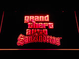Grand Theft Auto San Andreas LED Neon Sign USB - Red - TheLedHeroes