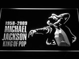 Michael Jackson 1958-2009 LED Neon Sign USB - White - TheLedHeroes