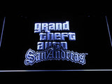 Grand Theft Auto San Andreas LED Sign - White - TheLedHeroes