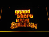 Grand Theft Auto San Andreas LED Neon Sign USB - Yellow - TheLedHeroes
