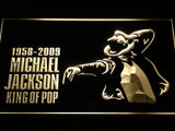 Michael Jackson 1958-2009 LED Neon Sign Electrical - Yellow - TheLedHeroes