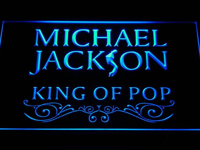 Michael Jackson LED Neon Sign USB - Blue - TheLedHeroes