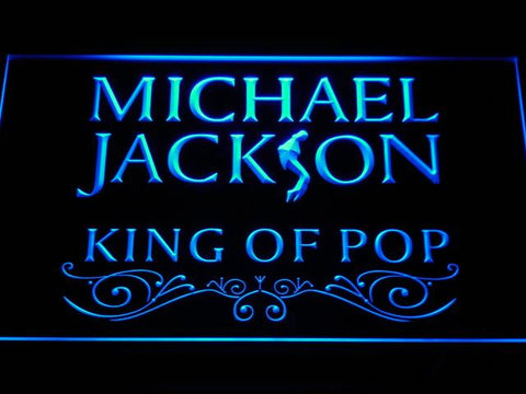 Michael Jackson LED Neon Sign USB - Blue - TheLedHeroes