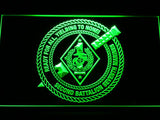 2nd Battalion 7th Marines LED Neon Sign USB - Green - TheLedHeroes