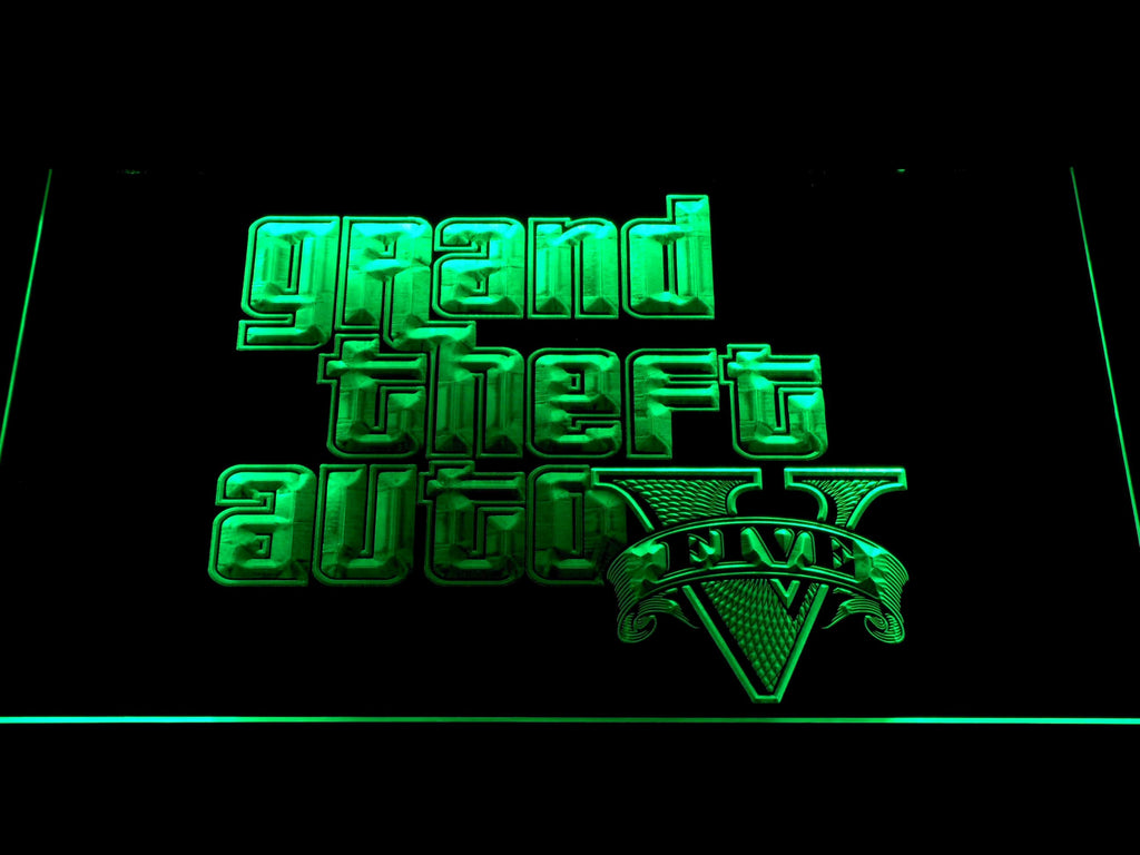 Grand Theft Auto V LED Neon Sign Electrical - Green - TheLedHeroes