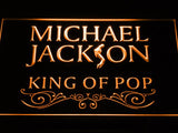 Michael Jackson LED Neon Sign USB - Orange - TheLedHeroes