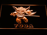 Star Wars Yoda (2) LED Neon Sign USB - Orange - TheLedHeroes