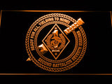 2nd Battalion 7th Marines LED Neon Sign Electrical - Orange - TheLedHeroes