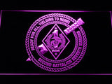 2nd Battalion 7th Marines LED Neon Sign Electrical - Purple - TheLedHeroes