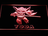 Star Wars Yoda (2) LED Neon Sign USB - Red - TheLedHeroes