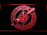 2nd Battalion 7th Marines LED Neon Sign USB - Red - TheLedHeroes