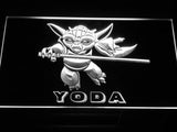 Star Wars Yoda (2) LED Neon Sign USB - White - TheLedHeroes