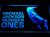 Michael Jackson Number Ones LED Neon Sign USB - Blue - TheLedHeroes