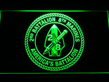 FREE 2nd Battalion 8th Marines LED Sign - Green - TheLedHeroes