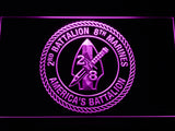 FREE 2nd Battalion 8th Marines LED Sign - Purple - TheLedHeroes