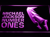 Michael Jackson Number Ones LED Neon Sign USB - Purple - TheLedHeroes